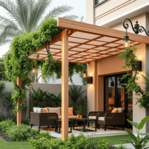 برجولات حدائق خشبية