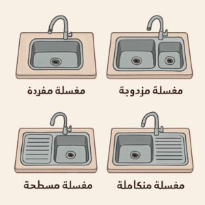 حوض مغسلة رخام