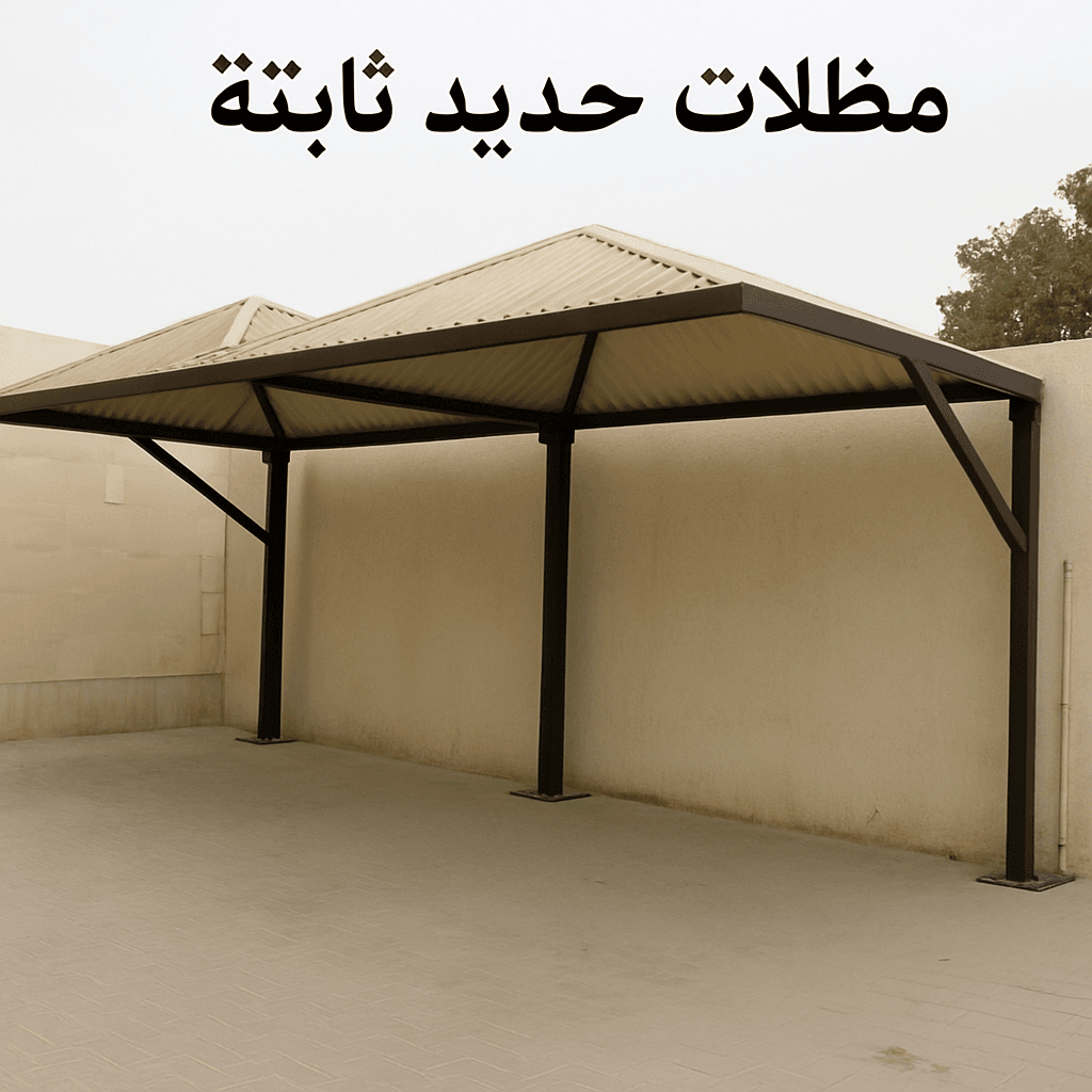 مظلات حديد ثابتة